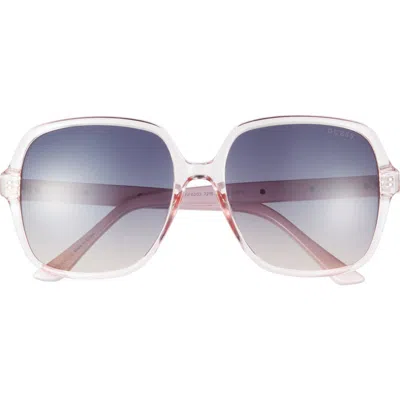Guess 58mm Square Sunglasses In White
