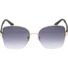 Guess 59mm Gradient Butterfly Sunglasses
