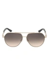 Guess 59mm Navigator Gradient Sunglasses In Multi