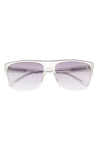 Guess 59mm Square Sunglasses In Grey/gradient Smoke