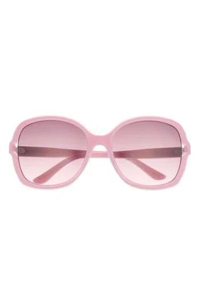 Guess 60mm Butterfly Gradient Sunglasses In Pink