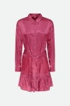 Guess Abito Chemisier Fucsia In Viola