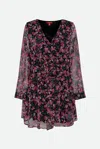 Guess Abito Floreale Multicolore In Marrone