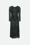 Guess Abito Lungo Paillettes Nero In As Shown In The Picture