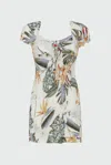 Guess Abito Mini Multicolore In Bianco
