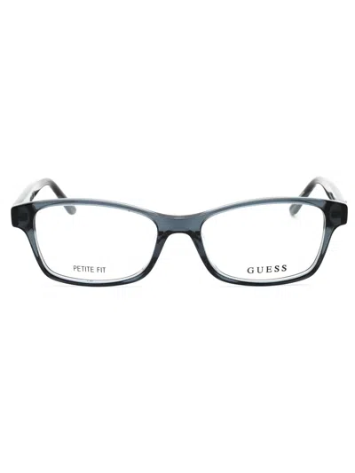Guess Acetate Rectangular Women's Eyeglasses In Red