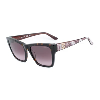 Guess Brown Acetate Sunglasses In Black
