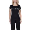 Guess Active Black Cotton T-shirt In Multi