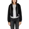 Guess Active Black Polyester Hoodie In Black
