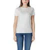 Guess Active White Cotton T-shirt In White