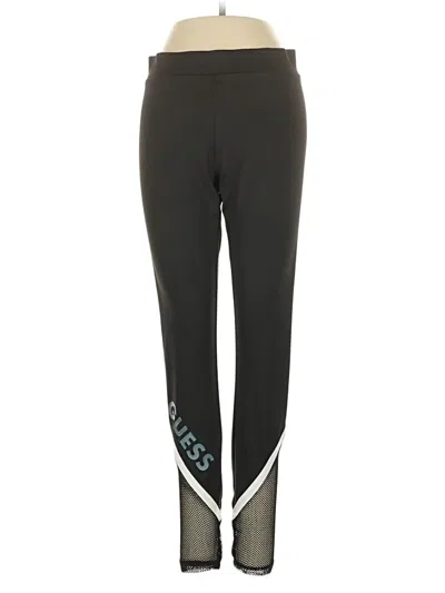 Pre-owned Guess Active Pants In Black