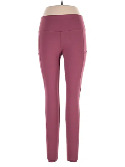 Pre-owned Guess Active Pants In Burgundy