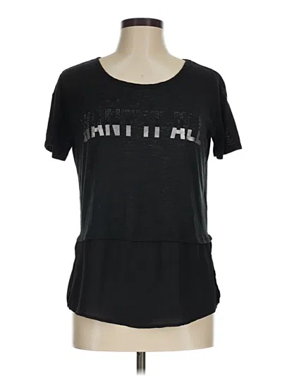 Pre-owned Guess Active T-shirt In Black