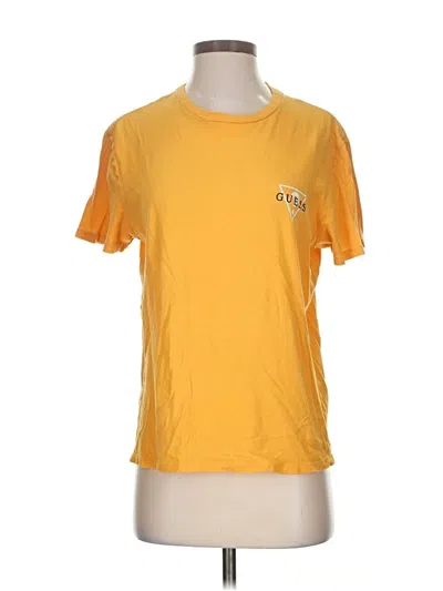 Pre-owned Guess Active T-shirt In Yellow
