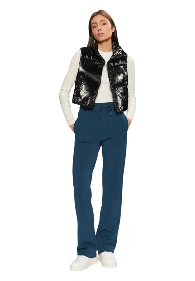 Guess-activewear Exhibited Crop Woman Guess Activewear In Black