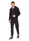 Guess-activewear Full Zip Sweatshirt Man Guess Activewear In Black