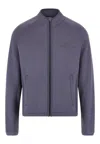 Guess-activewear Full Zip Sweatshirt Man Guess Activewear In Blue