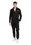 Guess-activewear Men's Sweatshirt Guess Activewear Full Zip In Black