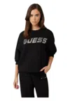 Guess-activewear Women's Sweatshirt Guess Activewear Scuba In Black