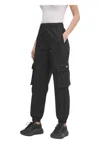 Guess-activewear Women's Trousers Guess Activewear Cargo In Black