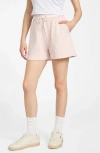 Guess Aggie Tie Waist Shorts In Pink