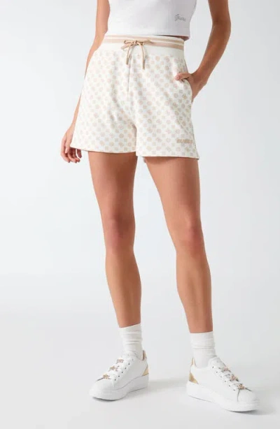 Guess Aggie Tie Waist Shorts In White