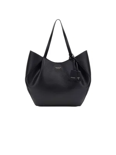 Guess Amorette 2 In 1 Tote Bag In Black
