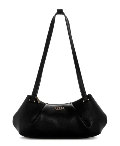 Guess Amorette Zip-top Large Satchel Handbag In Black