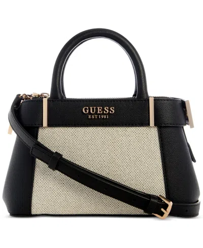Guess Anadela Small Satchel In Natural,black