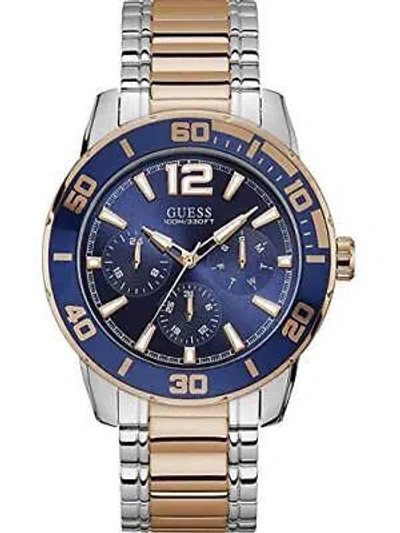 Pre-owned Guess Analog Blue Dial Men's Watch-w1249g3