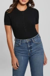 GUESS GUESS ANDERS RIB HENLEY BODYSUIT