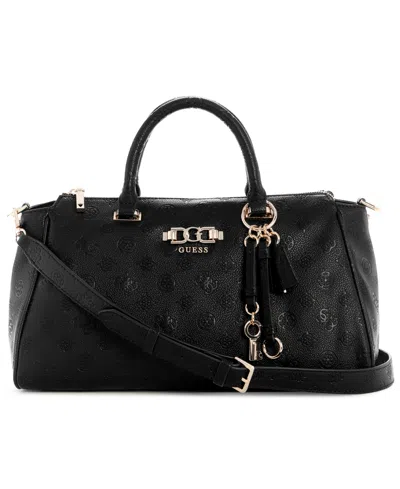 Guess Anise Box Large Satchel Bag In Black