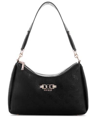 Guess Anise Convertible Small Shoulder Bag In Black