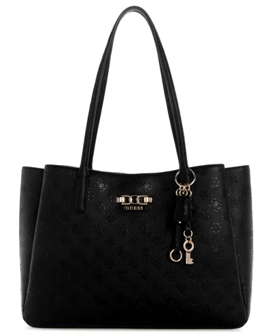 Guess Anise Multi Compartment Large Tote Bag In Black