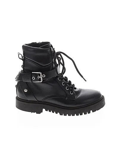 Pre-owned Guess Ankle Boots In Black
