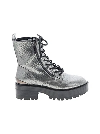 Pre-owned Guess Ankle Boots In Gray