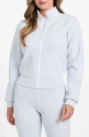 Guess Ann Graphic Zip Sweatshirt In Blue