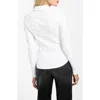 Guess Annida Corset Button-up Shirt In White