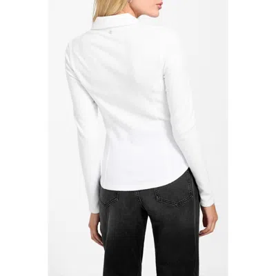 Guess Annida Corset Button-up Shirt In White