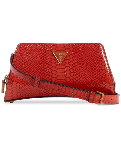 Guess Annita Top Zip Crossbody In Ginger