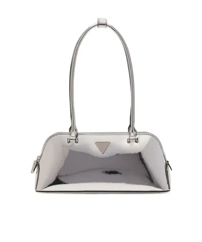 Guess Arnela Shoulder Bag In Silver