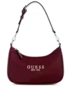 Guess Arona Small Shoulder Bag In Burgundy