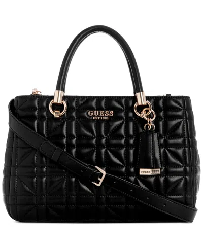 Guess Assia High Society Satchel In Black