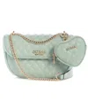 Guess Atabey Convertible Small Flap Bag In Green