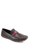 Guess Men's Askers Pod Driver With G Ornament Slip On Slippers In Dark Brown