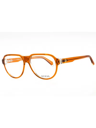 Guess Aviator Eyeglasses For Men - Sleek Acetate Design In Orange