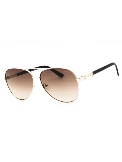 Guess Aviator Sunglasses For Women - Modern Metal Frame In Gold