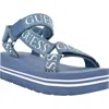 Guess Avin Platform Sandal In Multi