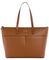 Guess Azulena Extra-large Tote Bag In Brown