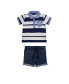 GUESS BABY BOY SHORT SLEEVE POLO AND DENIM SHORT SET